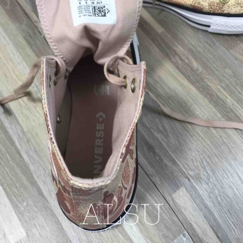 NWT Converse High Top particle beige Women's Size 10 AUTHENTIC 559837F - Picture 7 of 8